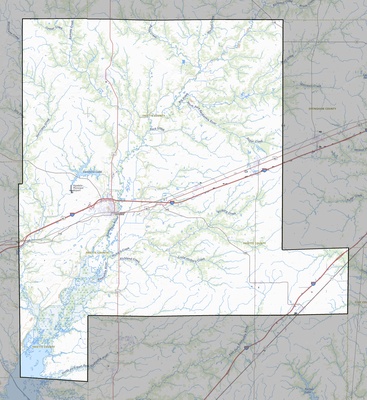 Fayette County IL USGS topo map