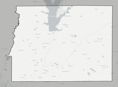 Franklin County IL county basemap context
