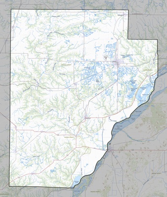 Fulton County IL USGS topo map