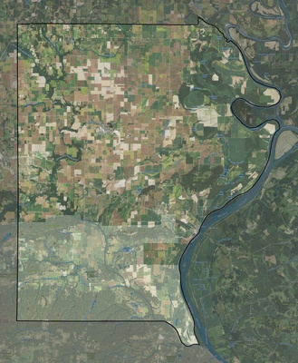 Gallatin County IL USGS imagery and topo map