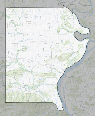 Gallatin County IL USGS topo map
