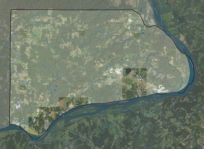 Hardin County IL USGS imagery and topo map