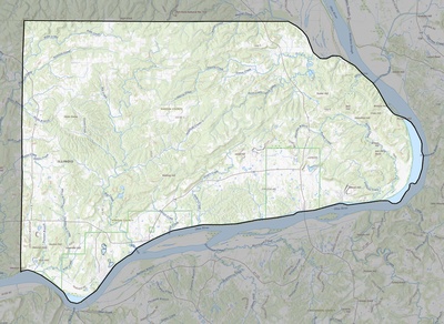 Hardin County IL USGS topo map