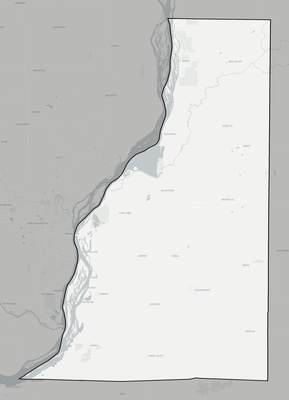 Henderson County IL county basemap context