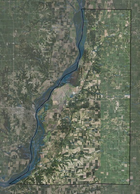 Henderson County IL USGS imagery and topo map