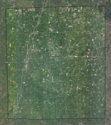 Iroquois County IL USGS imagery and topo map