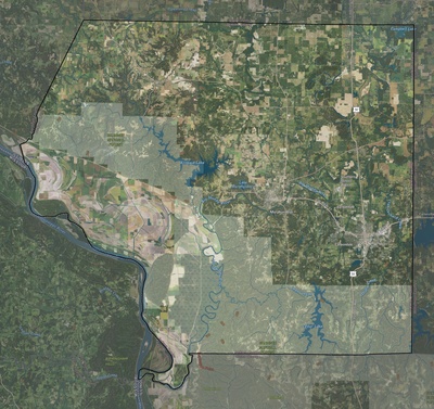 Jackson County IL USGS imagery and topo map