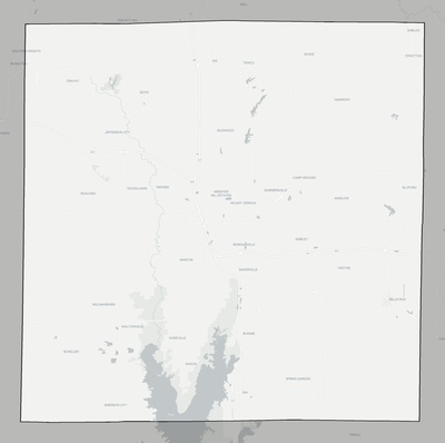 Jefferson County IL county basemap context