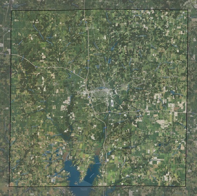 Jefferson County IL USGS imagery and topo map
