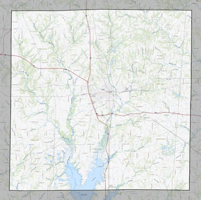 Jefferson County IL USGS topo map