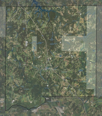 Johnson County IL USGS imagery and topo map