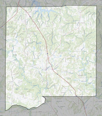 Johnson County IL USGS topo map