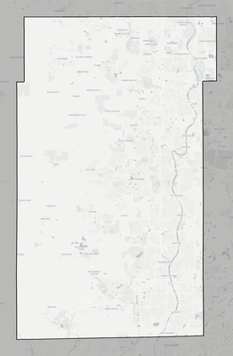 Kane County IL county basemap context
