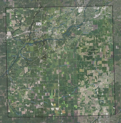 Kendall County IL USGS imagery and topo map