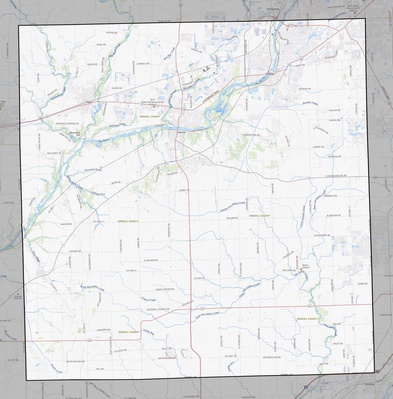 Kendall County IL USGS topo map