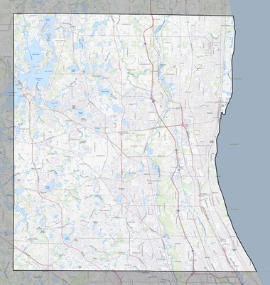Lake County IL USGS topo map