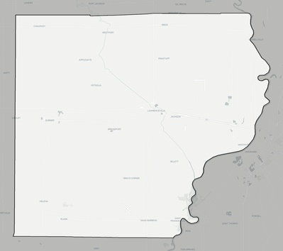 Lawrence County IL county basemap context
