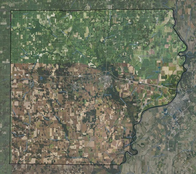 Lawrence County IL USGS imagery and topo map