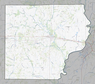 Lawrence County IL USGS topo map
