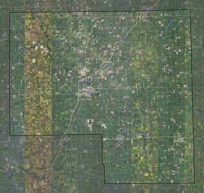 Livingston County IL USGS imagery and topo map