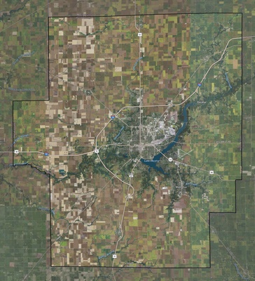 Macon County IL USGS imagery and topo map