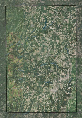 Macoupin County IL USGS imagery and topo map