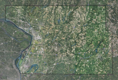 Madison County IL USGS imagery and topo map