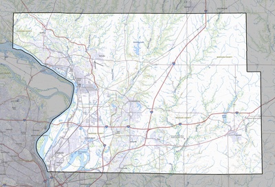 Madison County IL USGS topo map