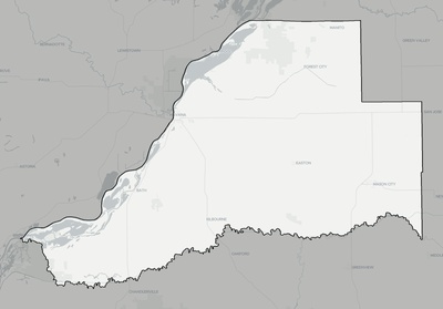 Mason County IL county basemap context