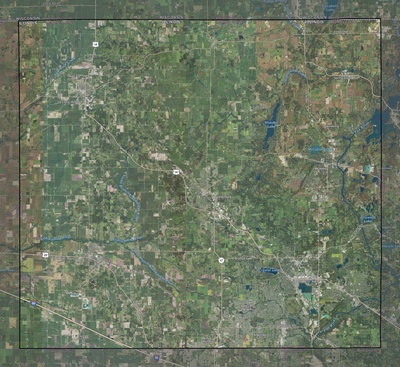 McHenry County IL USGS imagery and topo map