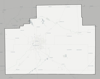 McLean County IL county basemap context