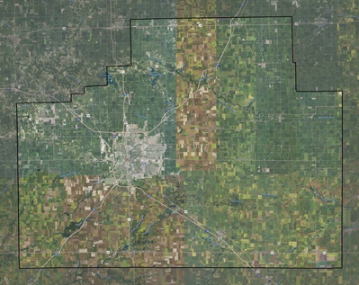 McLean County IL USGS imagery and topo map