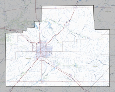 McLean County IL USGS topo map