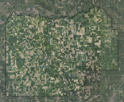 Menard County IL USGS imagery and topo map