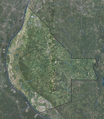 Monroe County IL USGS imagery and topo map
