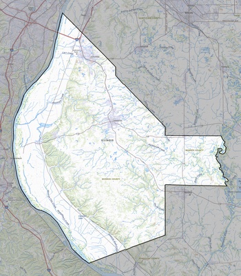 Monroe County IL USGS topo map
