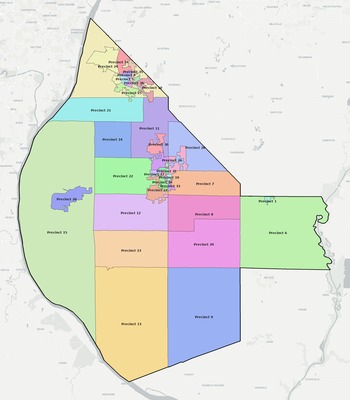 Monroe County IL subdivision map preview