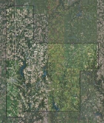 Montgomery County IL USGS imagery and topo map