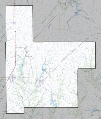 Montgomery County IL USGS topo map