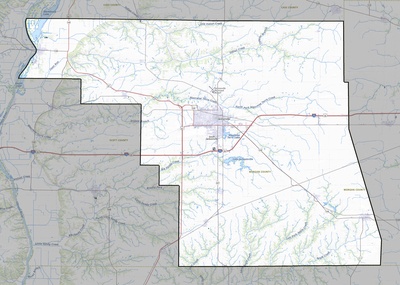 Morgan County IL USGS topo map