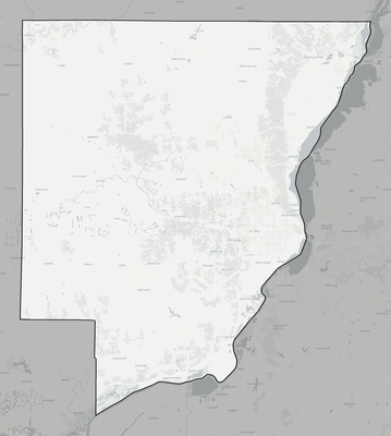 Peoria County IL county basemap context
