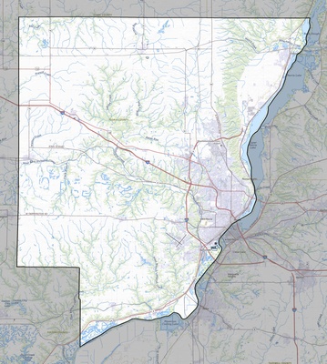 Peoria County IL USGS topo map
