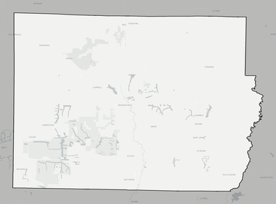 Perry County IL county basemap context