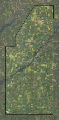 Piatt County IL USGS imagery and topo map