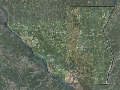 Pike County IL USGS imagery and topo map