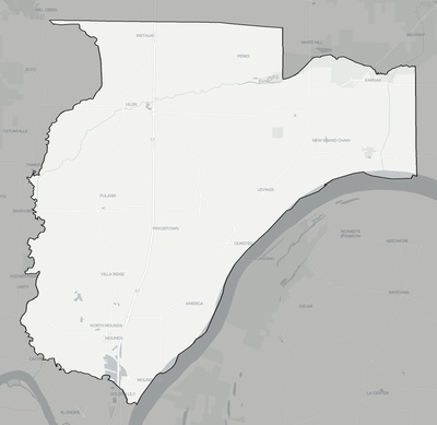 Pulaski County IL county basemap context
