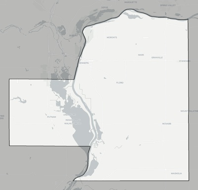 Putnam County IL county basemap context