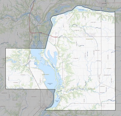 Putnam County IL USGS topo map