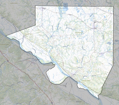 Randolph County IL USGS topo map