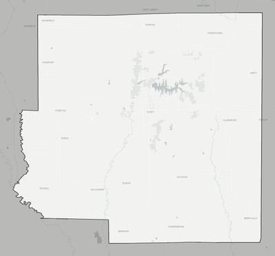 Richland County IL county basemap context